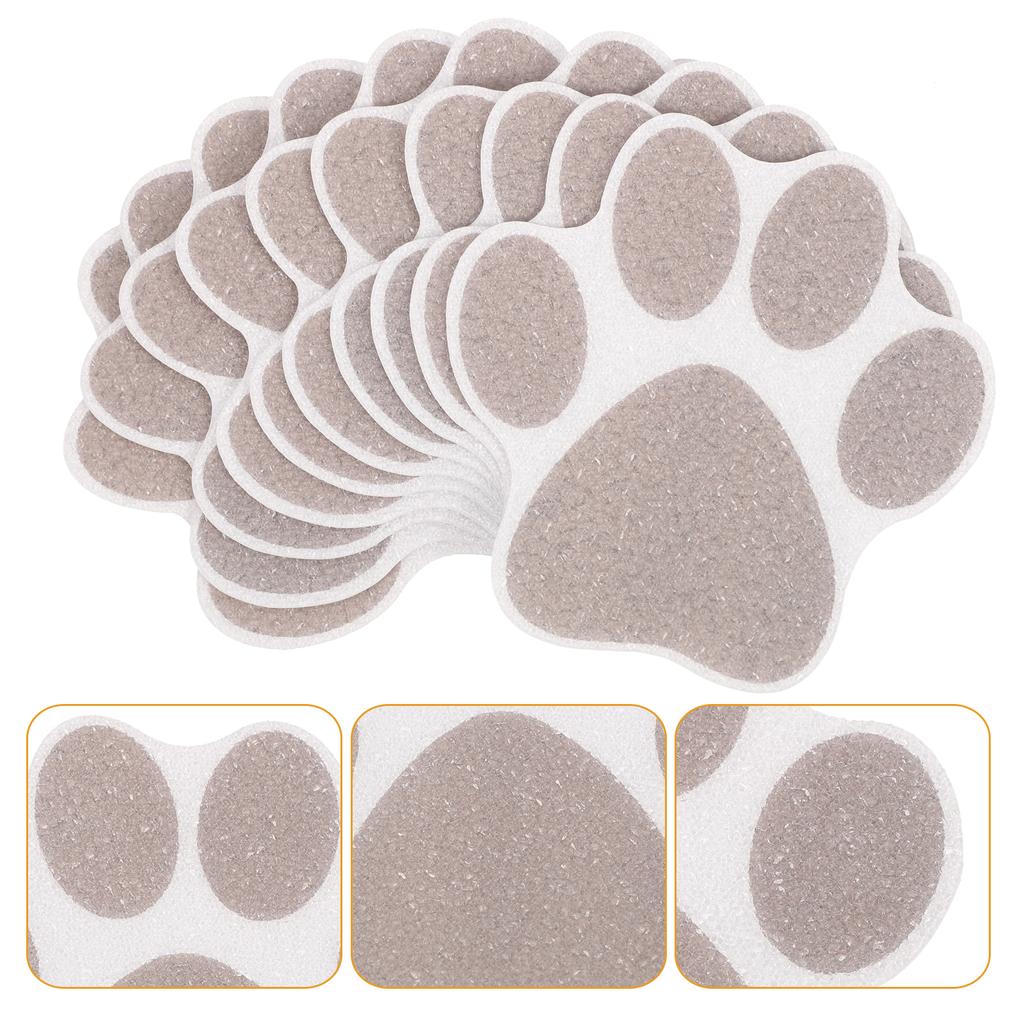 10pcs Anti-Slip Decorative Stickers Dog Paw Design For Bathtub Shower Kitchen Stairs Non Slip Grip Floor Decals Home Safety