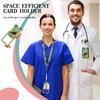 Katzenaufdruck Lanyard Ausweishalter Kartenhalter 3-in-1-Set Einziehbare Ausweishalterrolle mit 360-Grad-Drehclip Geschenke für Krankenschwestern und Ärzte
