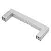 Maniglia Argentata per Armadietto in Acciaio Inossidabile 304 da 12 mm Semplice Accessorio per Ante di Mobili(108mm)