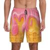 Fashion Funny Food Candy Ice Cream Graphic Printed Kids Beach Shorts 3D Printing For Kids Casual Shorts Boy's and Girl's Shorts