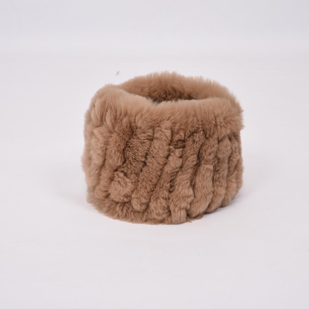 

Зимний шарф из эластичного меха ручной работы, вязаные повязки на голову из натурального меха кролика рекс, кольцо из натурального меха для девочек, элегантные шарфы One size