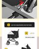 Foldable Lightweight Pet Stroller for Small & Medium Dogs and Cats