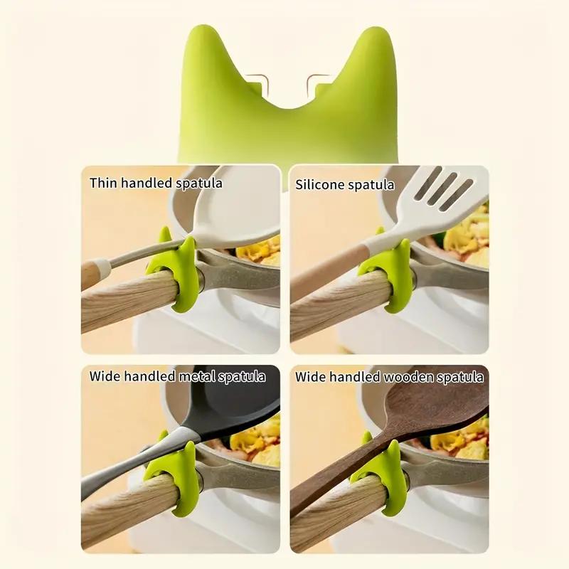 Non Perforated Little Devil Pot Shovel Rack, Heat-Resistant Design, Anti Scalding And Anti Overflow Pot, Stable Storage Rack For Kitchen Cooking