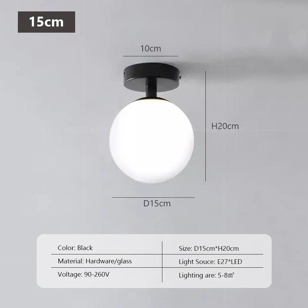 Modern Glass Ceiling Lamps Nordic glass ceiling Lights For Entrance Hallway Bedroom Bedside Home Indoor Lighting Fixtury