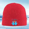 Two Blue Hand Up Star Text Men Women Unisex Knitted Hat Beanie Pullover Cap Winter Thermal Warm Christmas Outdoor Cycling Hiking
