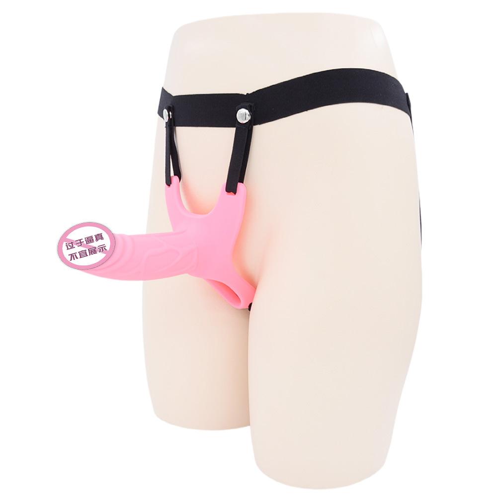 Silicone Hollow Penis Set Wearables for Males Lengthened Delay Ring Dildo Sets Bigger and Thicker Couple Sex Toys