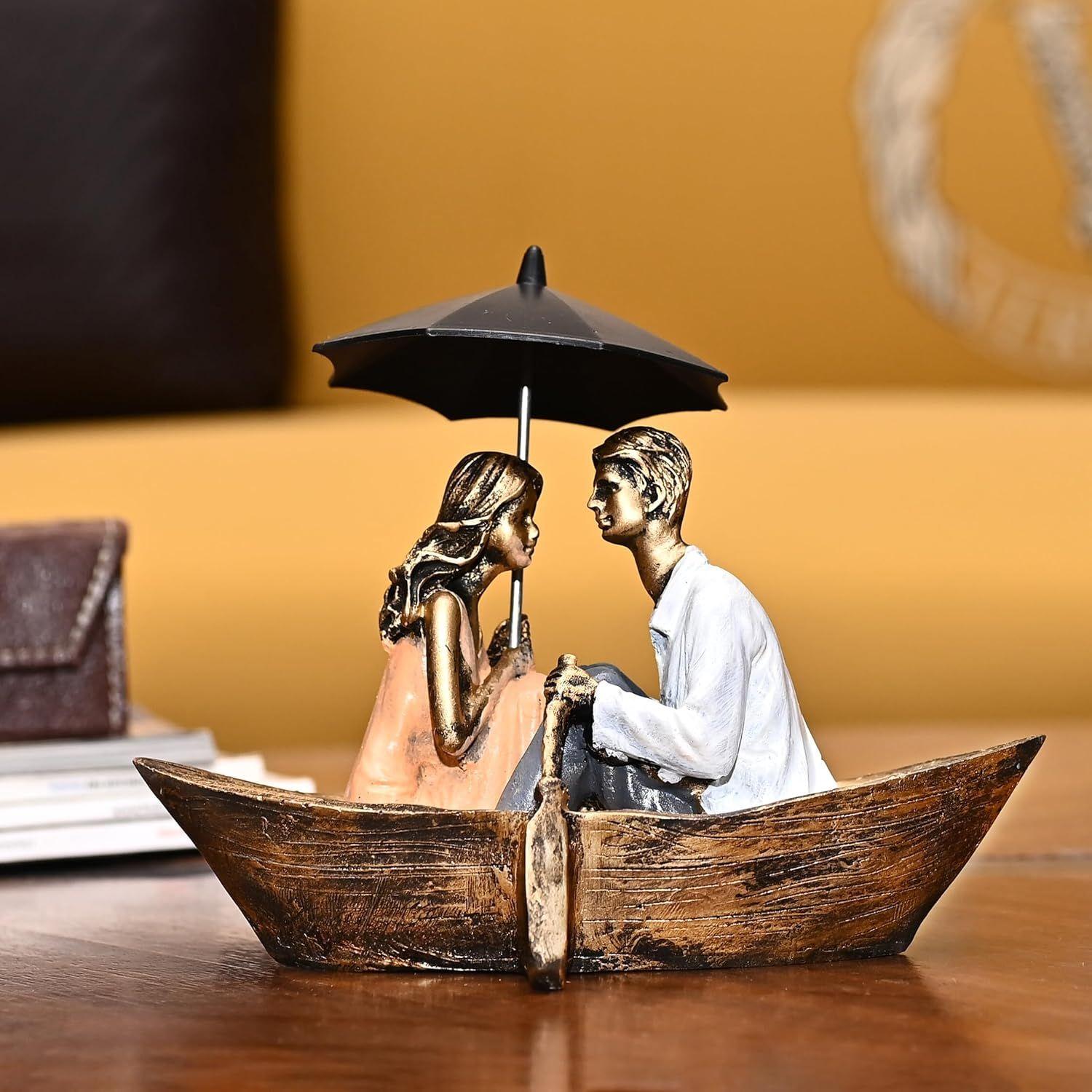 

Романтическая статуэтка-сувенир «Пара на лодке» для декора дома | Идеально для девушки, парня, мужа, жены