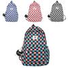 Doppelschultertasche im koreanischen Stil aus strapazierfähigem Nylonmaterial mit wasserabweisenden Eigenschaften für Schüler