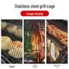 Stainless Steel 304 BBQ Mesh Basket Cage for Outdoor Grilling