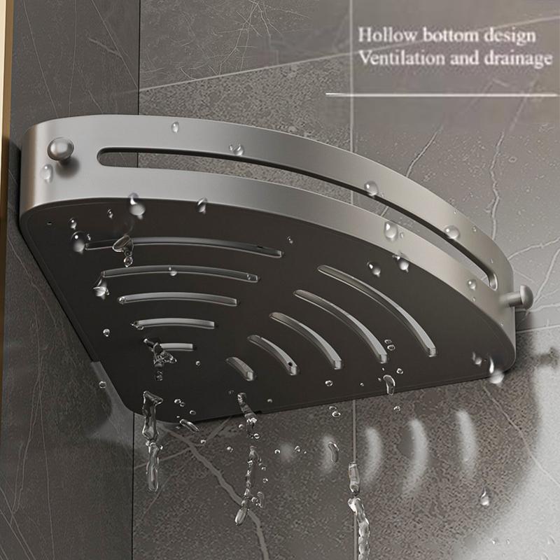 Three-Story Bathroom Nail Free Rack Shower Corner Rack Plastic Shampoo Rack Shower Supplies Storage Rack Bathroom Accessories