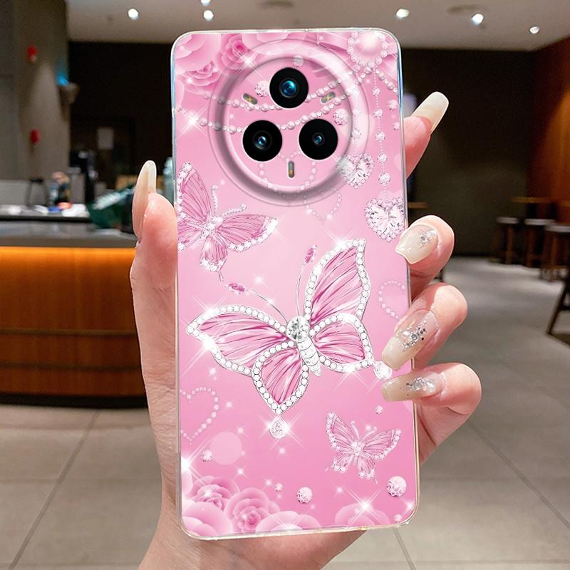 For Realme 14 Pro Plus 5G Case Luxury Flower Soft Slim TPU Phone Housing For Realme 14 Pro 14Pro+ Funda Transparent Back Covers