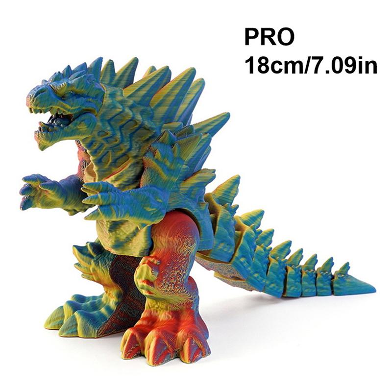 Jucărie Decorativă Dragon cu Articulații Mobile Poate Sta Model Dinozaur Gură Mare Fosilă Dragon Tyrannosaurus Rex Imprimare 3D