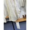 DIMANAF 2025 Summer Women Cardigan Lace T-Shirt Basic New Fashion Tops Lace Tees Casual Loose Tees