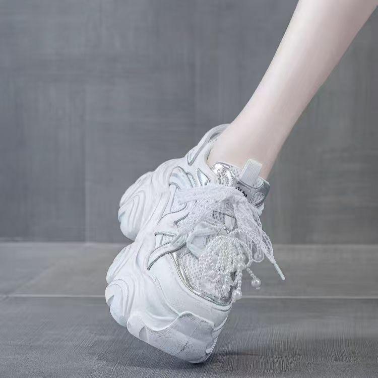 Pantofi de tată cu creștere în înălțime pentru bărbați mici, pantofi de damă, platformă nouă de primăvară și vară, sport casual tip muffin