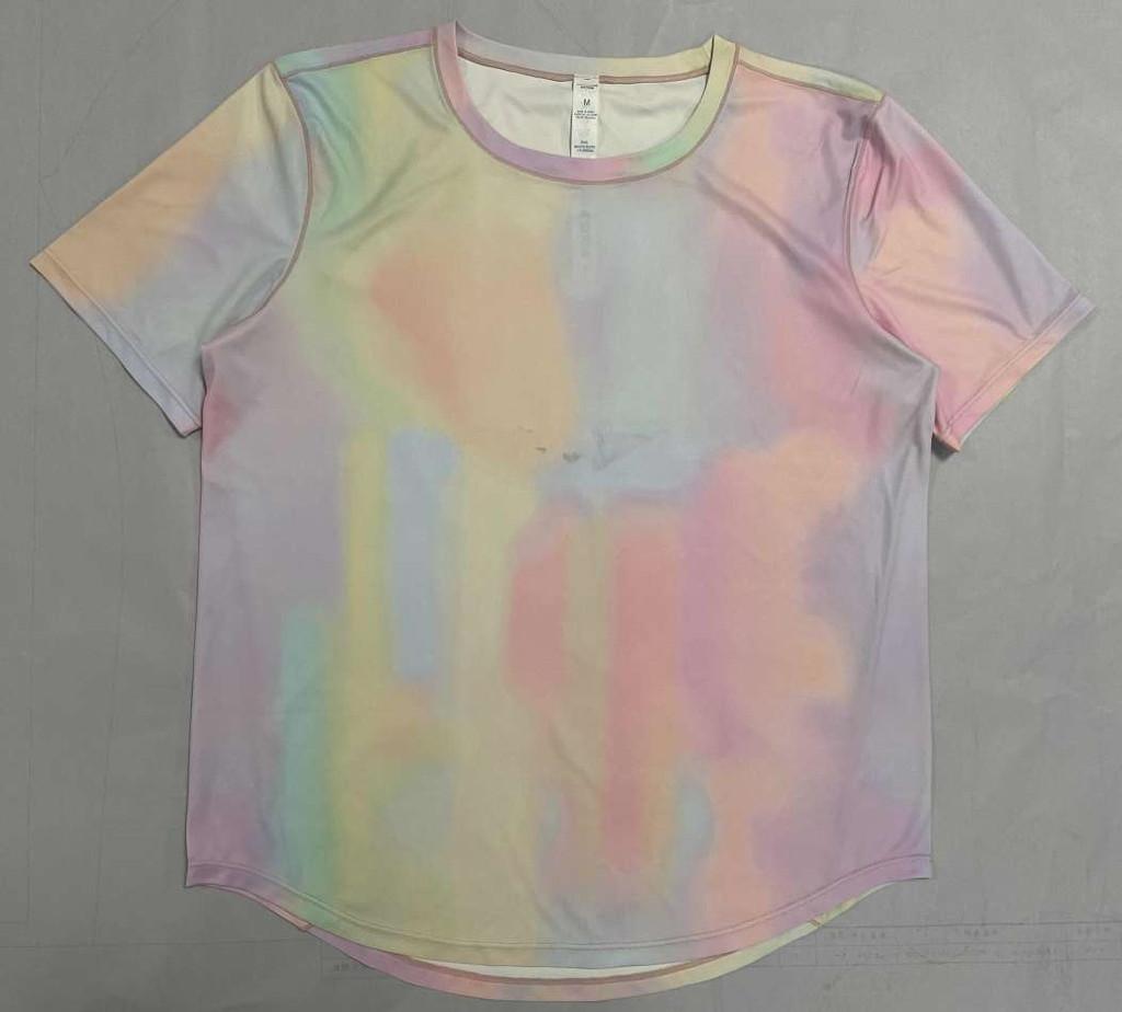 Athletic Breathable Polyester Short Sleeve Tshirt For Running And Yoga For Women