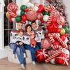 Christmas Balloon Set Candy Cane Aluminum Film Balloon Red Green White Christmas New Year Balloon Chain Arch Wreath Set