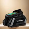 Bike Front Frame Bag Bike Phone Holder Bag Waterproof Hard Shell Bike Tube Bag Touch-Screen Cycling Pouch Cycling Accessories