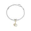 Drops Bracelet With Gold Heart SCZ1371 For Women