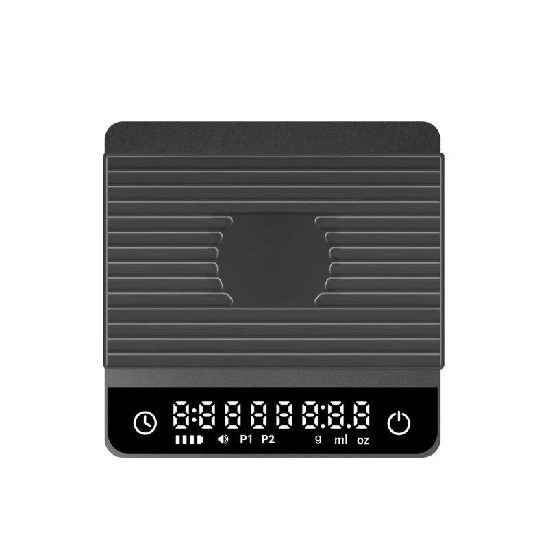 Mini Espresso Coffee Electronic Scale Portable Special Hand-Brewed Coffee Bean Scale Barista Timing Weighing Device чёрный