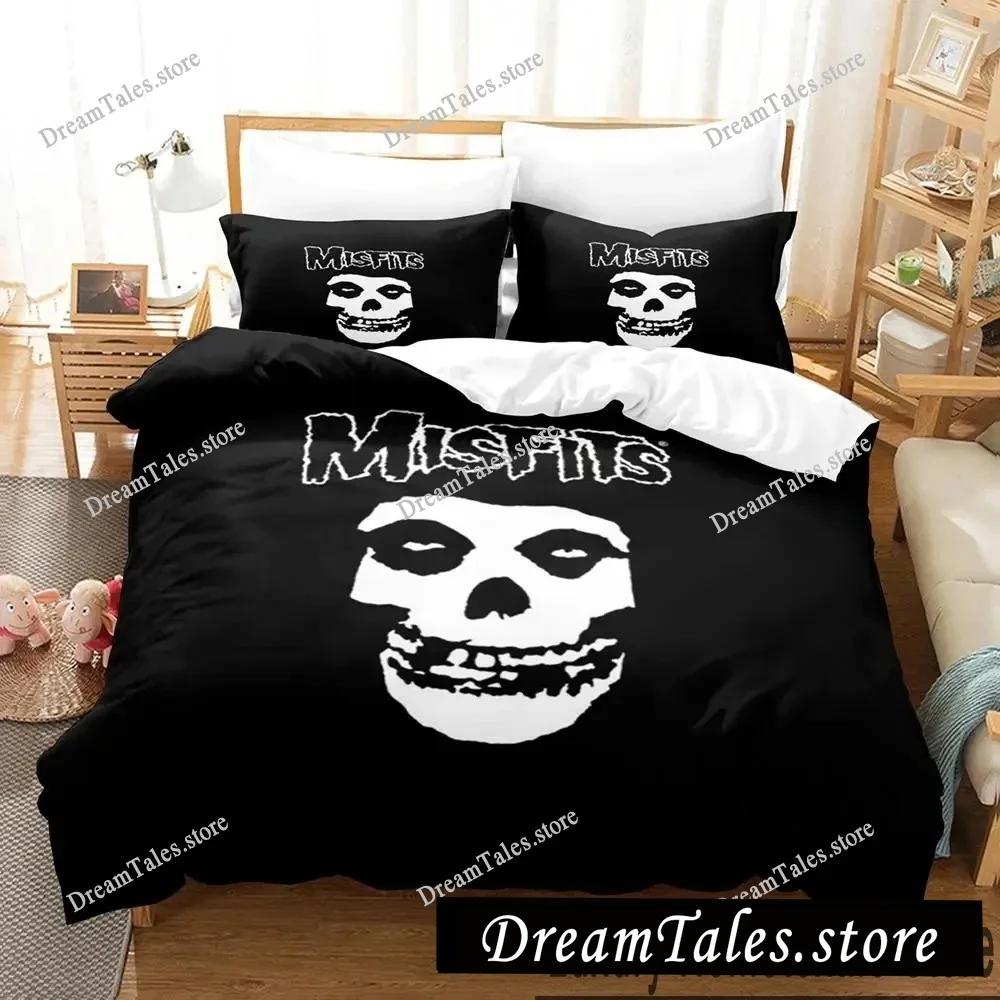 3D Print The Misfits Glenn Danzig Bedding Set Boys Girls Twin Queen King Size Duvet Cover Pillowcase Bed boys Adult