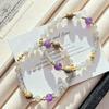 Retro High Quality Natural Gray Moonstone Amethyst Design Bracelet Bracelet.