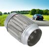 3in X 6in Double Braid Steel Tail Exhaust Pipe Hose Auto Accessory