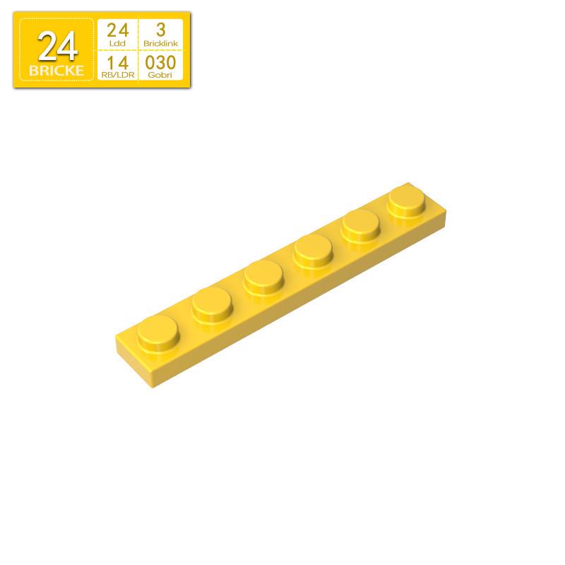 BRICKE 1x6 Thin Plate for Lego 3666 Compatibility – Loose MOC Building Blocks