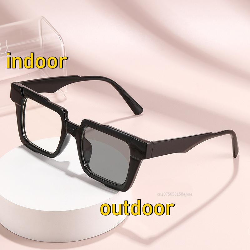 

Vintage Photochromic Myopia Glasses Tortoiseshell Square Glasses Women Men Oversized Large Myopia Glasses Miopes 0 To -4.0 0