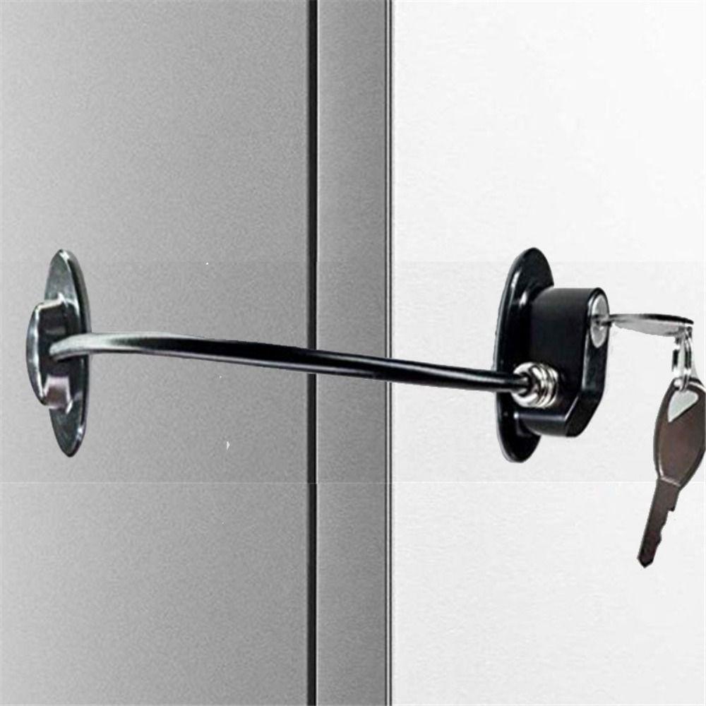 Punch-free Child Proof Lock Self-adhesive Security Lock with Keys Baby Safety Lock  Refrigerator