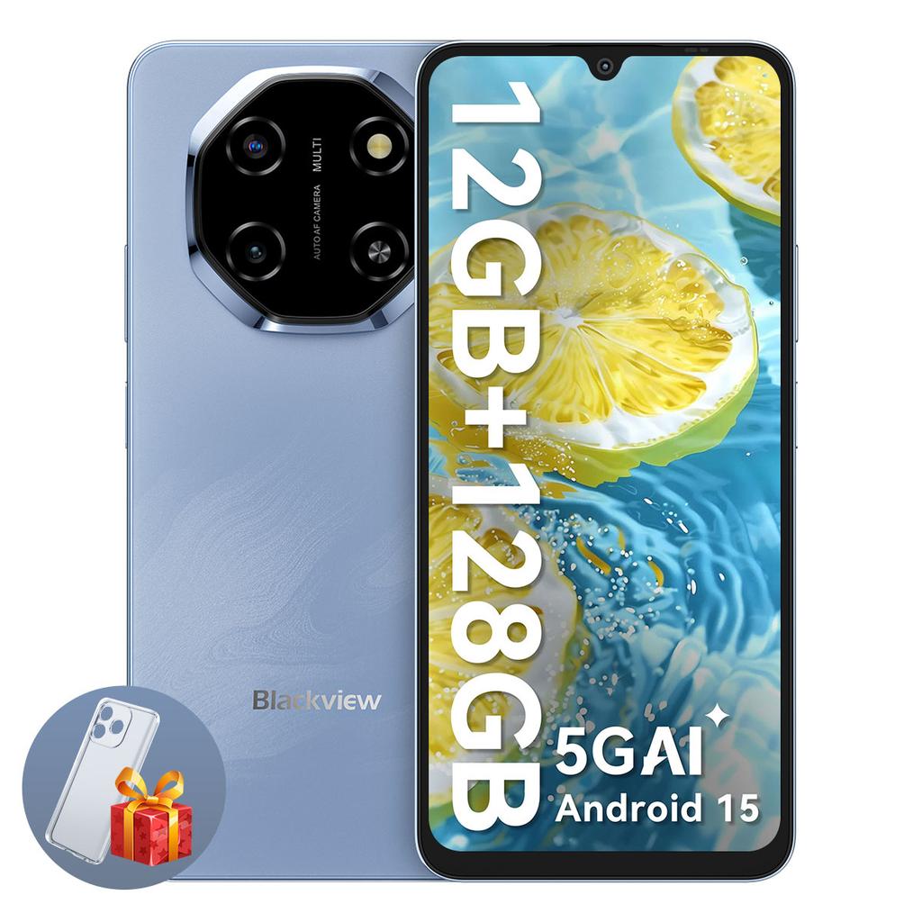 Blackview SHARK 6 5G 6,88 tolli NFC Android 15 5G 8+16GB/128GB 120HZ nutitelefon