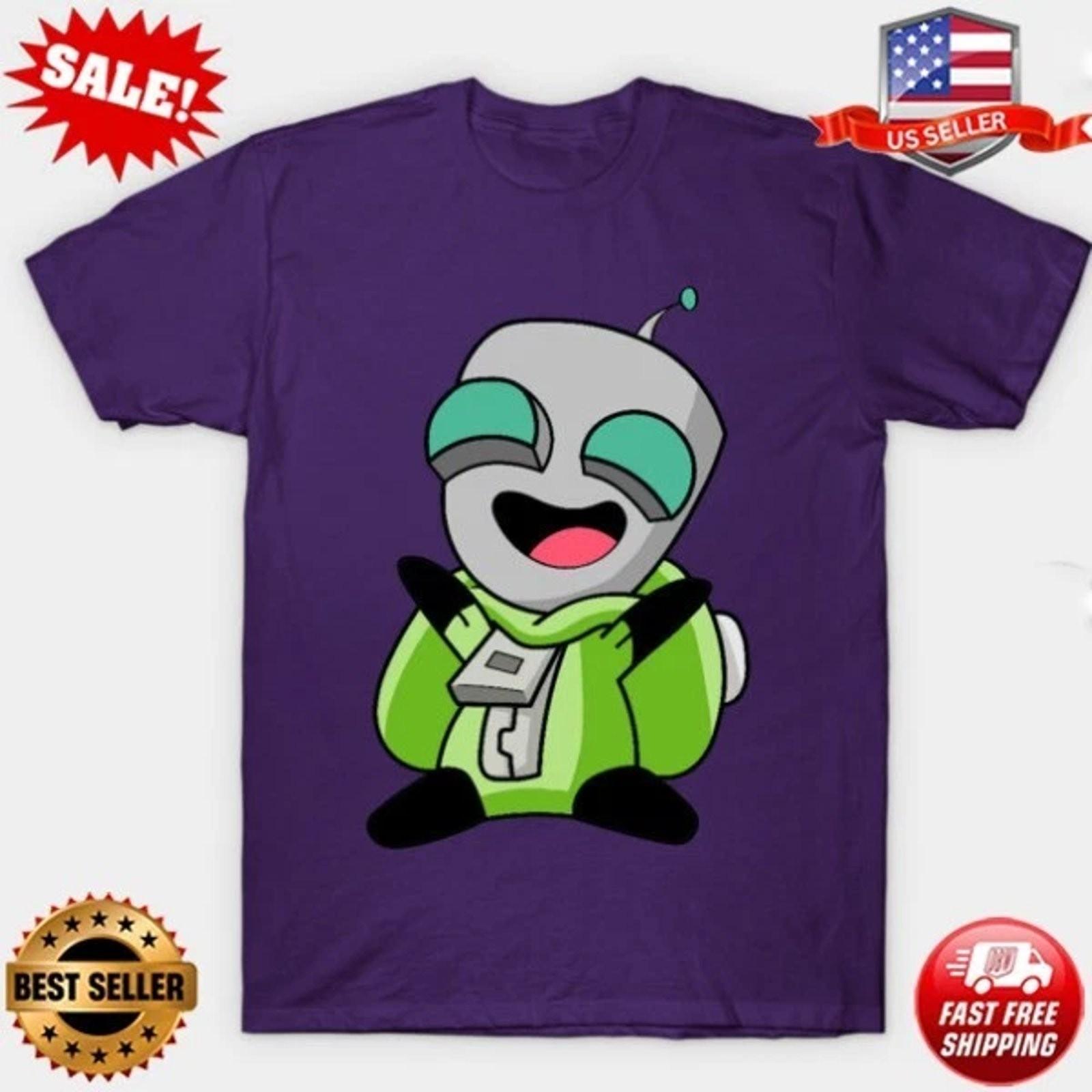 Invader Zim Gir Graphic Tee Mens Womens Vintage Cotton T-Shirt Funny Gift XXXXL