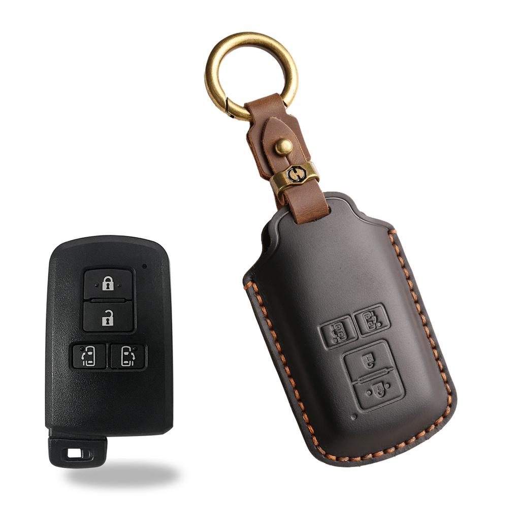 The retro key cover is suitable for the old Toyota car handmade real cowhide key protection bag.