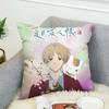 Natsumes Book Of Friends Pillow Case For Car Sofa Decorative Home Double-sided Print Plush Square Throw Pillow Cushion Cover