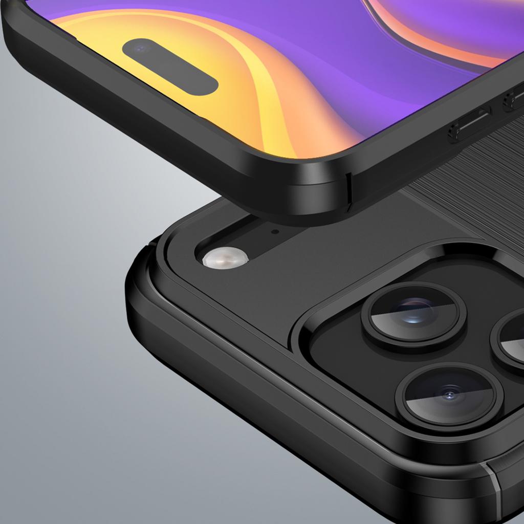 Etui pokrowiec ochronny na iPhone 17 Pro Carbon Case - czarne