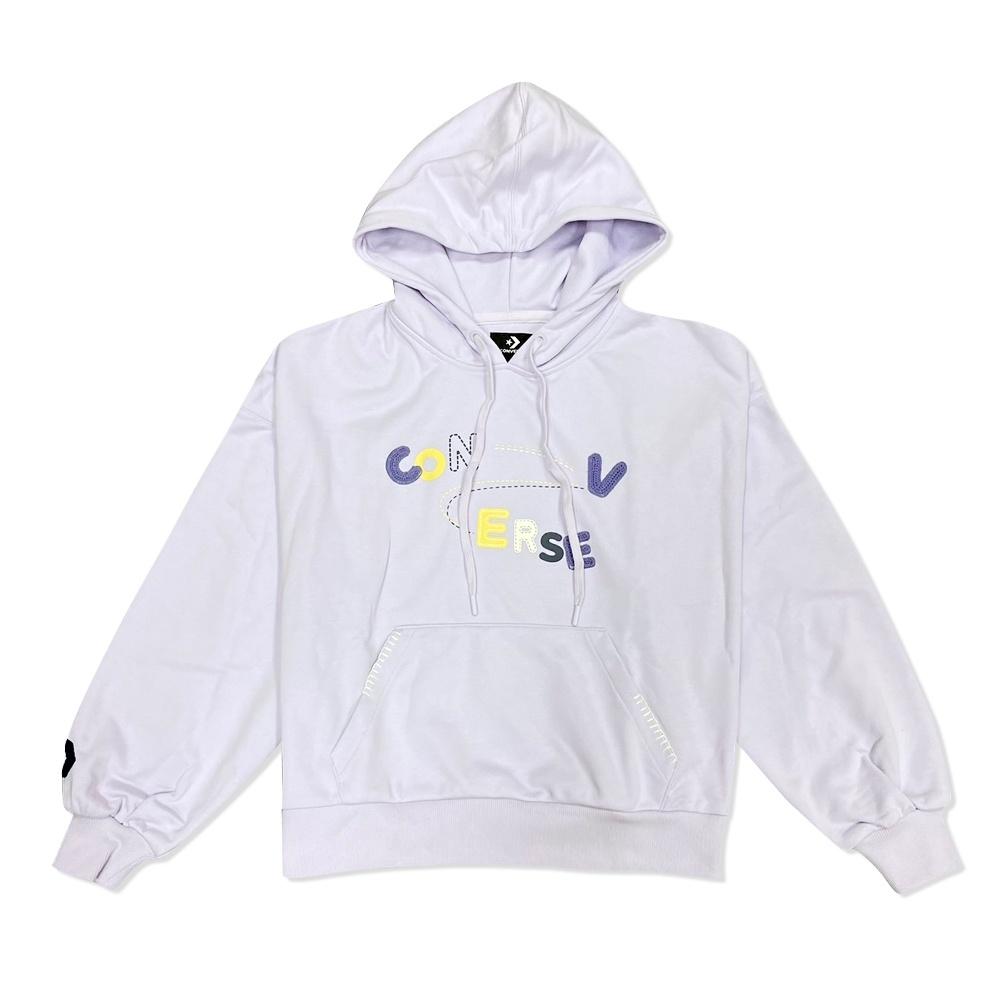(WMNS) Converse Chain Stitch Hoodie Asia Sizing Light Purple Women s 10025515-A02 M