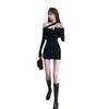 Autumn/Winter 2025 One-Shoulder Slim-Fit Dress for Women: Chic & Alluring Style