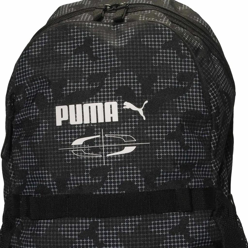 PUMA Fabric Backpack Regular Unisex Pure Black (Unisex) Backpacks 078040 06