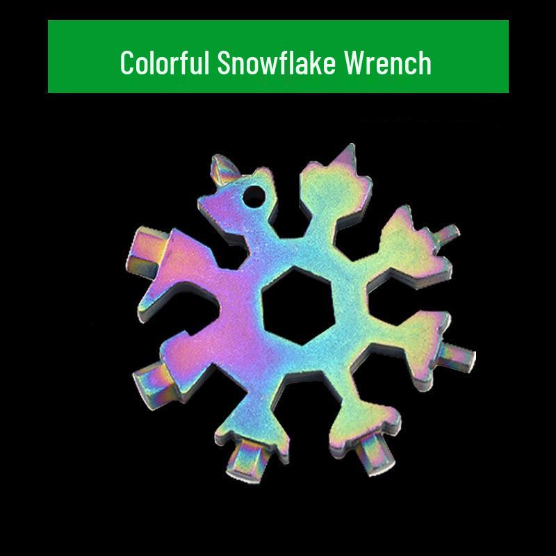 18-in-1 Lightweight Multifunctional Snowflake Wrench Tool
