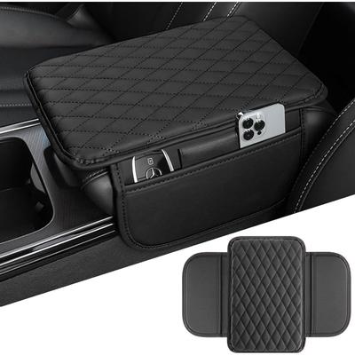 1pc Car Center Console Cover, Microfiber Leather Car Armrest Cover Cushion, Universal Car Armrest Storage Box, Wear-Resistant and Comfortable