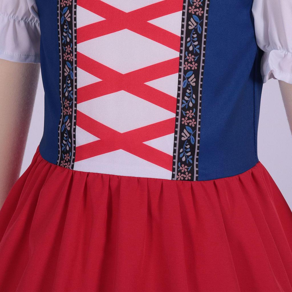 Children's Bavarian Pink Oktoberfest Costume Dress