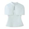 European and American Style, New Women's Fashion, Chic and Fashionable, Two-color Strapless Shawl Two-piece Set