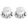 2PCS Rear Wheel Axle Covers Kit Chrome Plated Prevent Rust for Most Trucks Trailers Vehicles with 33mm Flange Lug Nuts