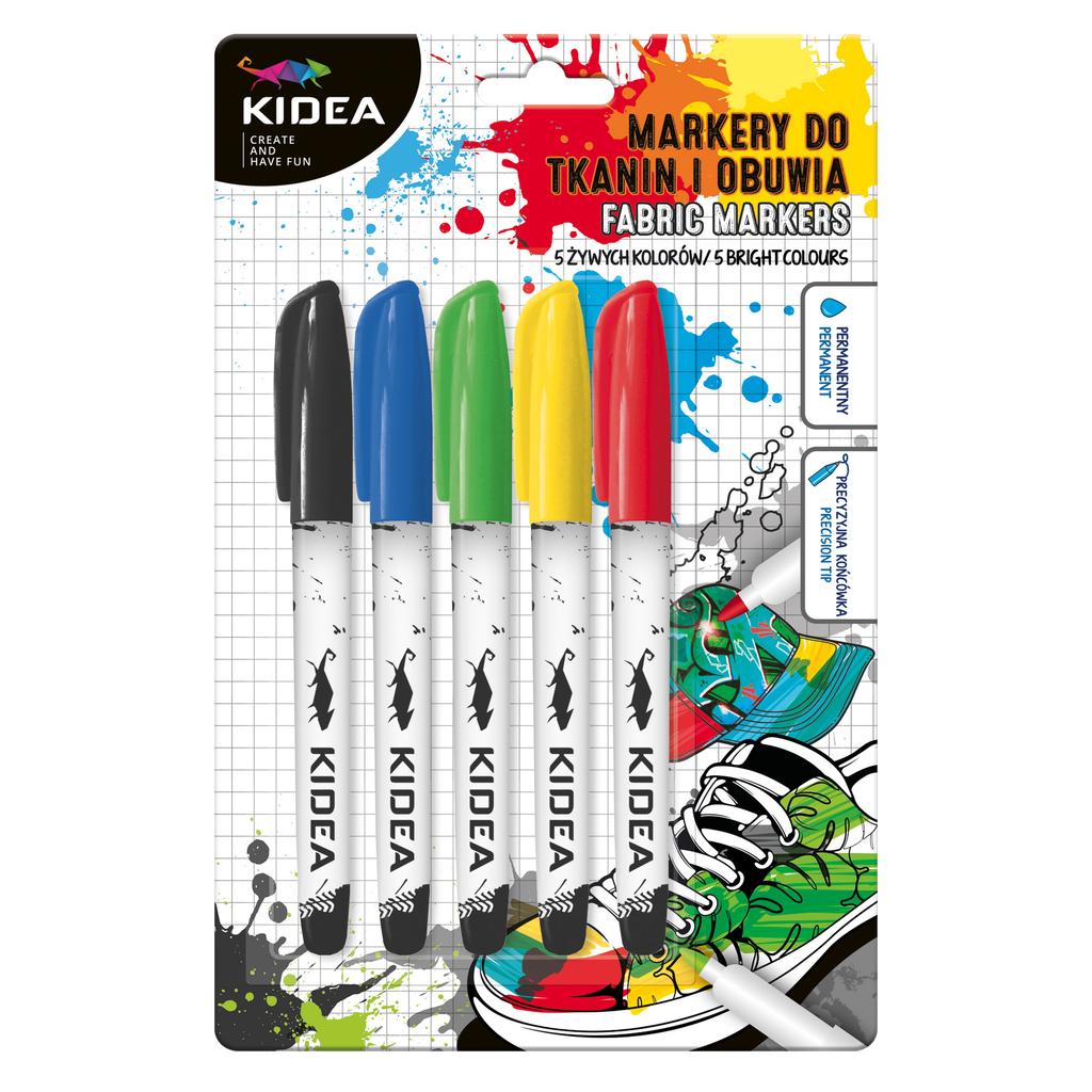 MARKERY DO OBUWIA I TKANIN 5KOL. KIDEA 7748