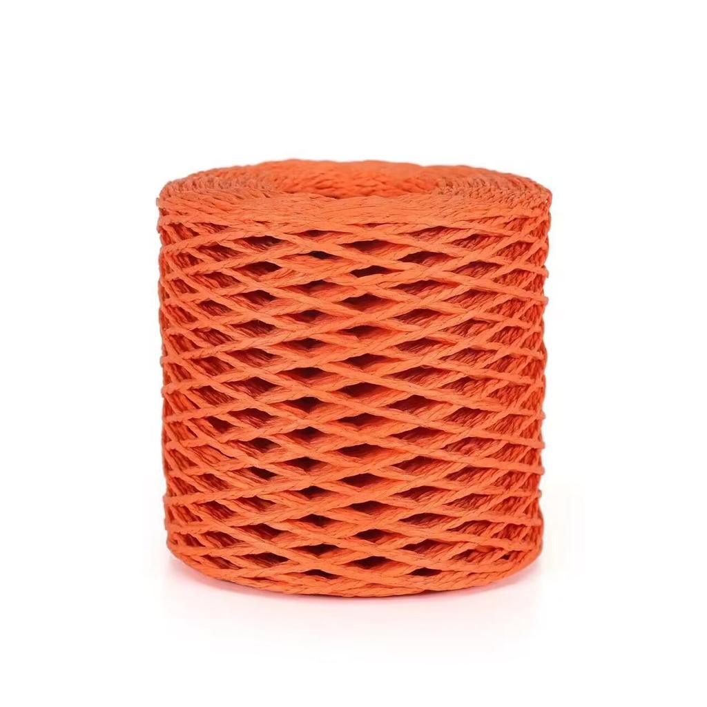 Mengchu DIY Raffia Woven Bag and Summer Straw Hat Materials 100% Cotton Thread for Hand Knitting Fancy Yarn Style