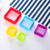 2Pcs plastic biscuit mold color set baking tool heart cookie mold fruit sparse press cut gingerbread man christmas tree