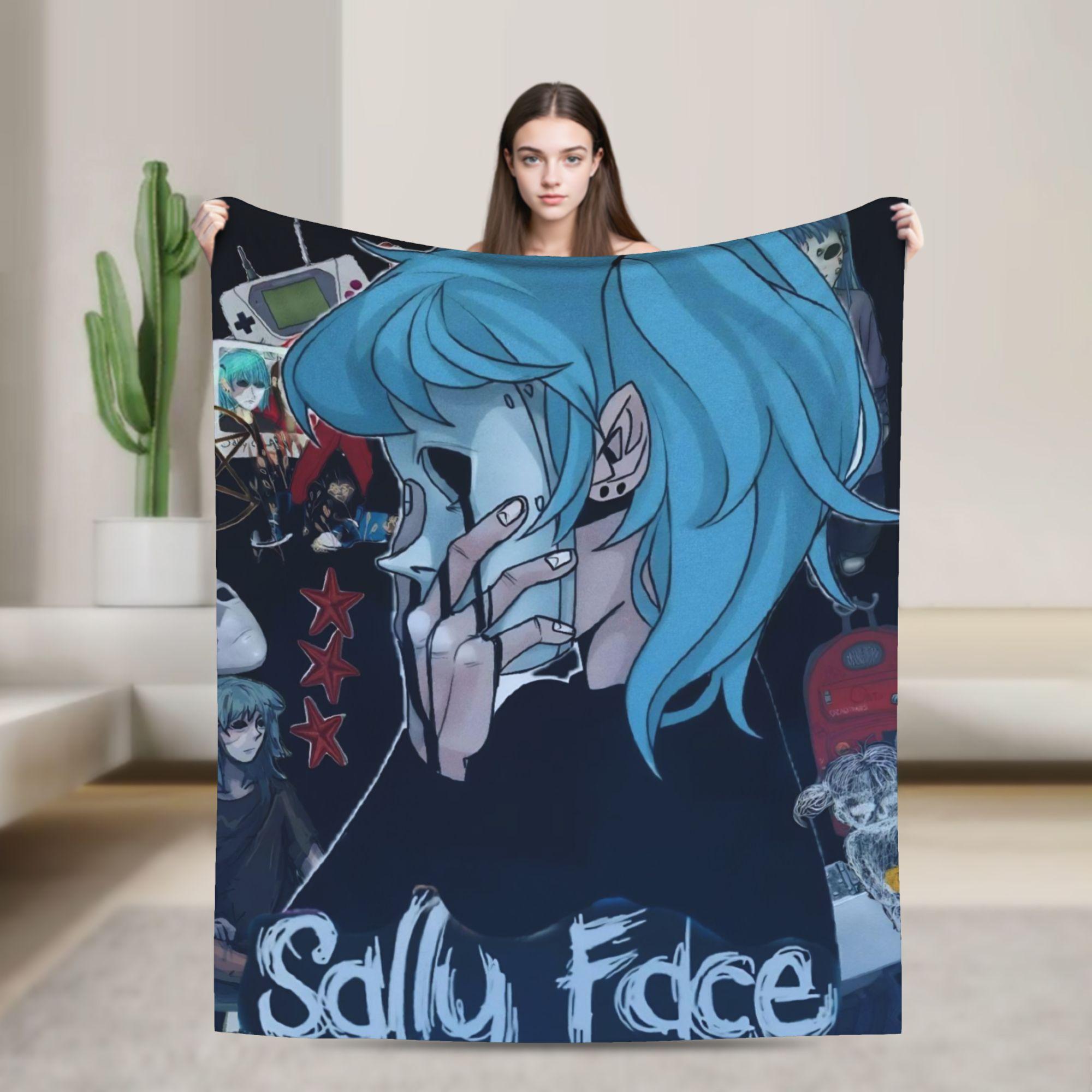 

Sally Face Blanket Soft Street Trend Plush Throw Blanket For Boy Girl Bedroom Flannel Bedspread Bed Cover 75x90cm