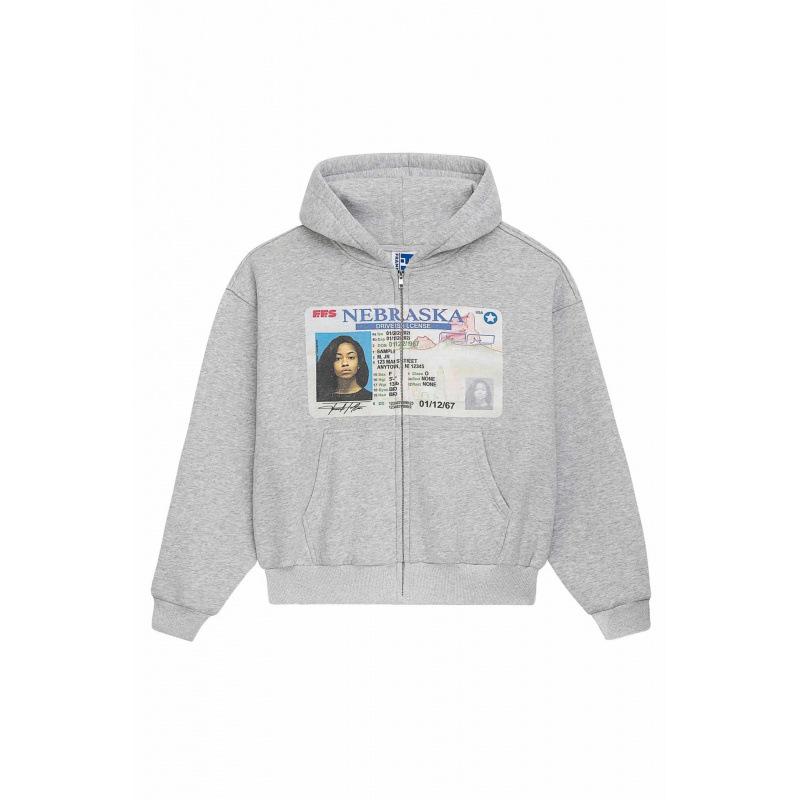 

Men s Designer Trendy Heavyweight Cotton Hooded Sweatshirt - Spring/Autumn Loose Fit with Character Print M сірий колір