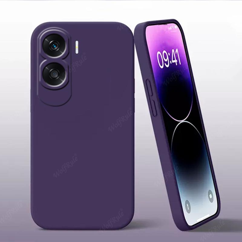 

Чехол-накладка для Honor 90 Lite Capas Новый Противоударный Бампер ТПУ Новый Жидкий Силикон Мягкий Fundas Huawei Honor 90 Lite For Honor 90 Lite темно-фиолетового