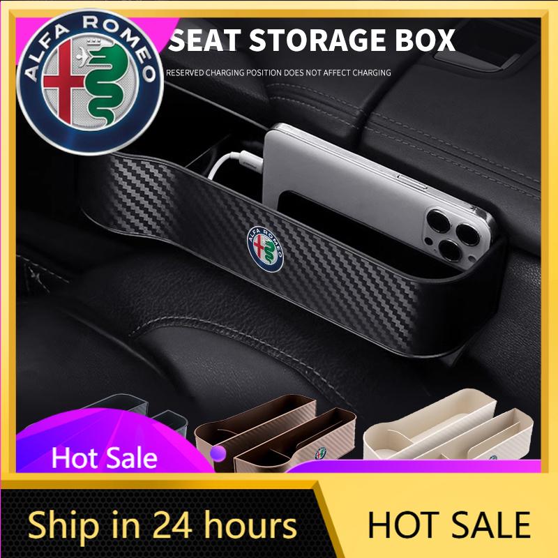 Car Stickers For Alfa Romeo Car Carbon Fiber Pattern Seat Storage Box for Alfa Romeo Spider Giulia Giulietta 147 156 159 Mito St