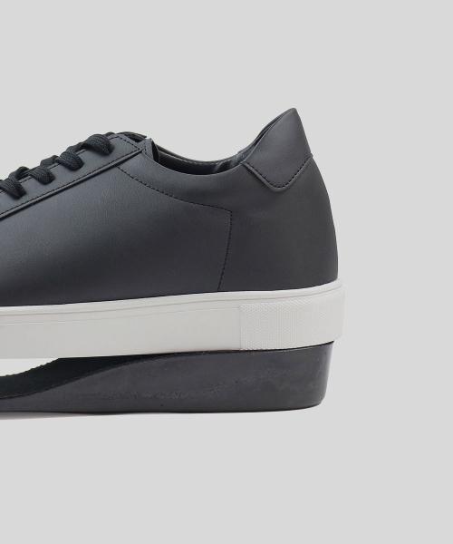 [OKEYPLACE] 5.5cm Hidden Heel Basic Sneakers Black OKPL-55SN102